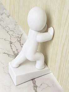 Funny Kung Fu Character Design Door Stopper, Non-Slip Door Wedge, Wall And Floor Protector, Easy To Install, Suitable For Pets, Home And Office, Keeps Door Open, Home Decor Desktop Ornament, Cute Door Stopper - Multicolor - View 8