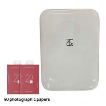 HPRT Printer Foto Saku MT53, printer mini portabel untuk rumah, Bluetooth nirkabel, warna 3 inci, kertas foto berperekat, video AR, printer termal multi-Bluetooth. - Putih - View 7