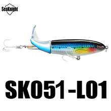 SeaKnight SK050 90mm 13g, SK051 130mm 39g, SK053 110mm 19g Whopper Plopper Surface Fishing Lure, Rotating Tail Hard Bait, Artificial Fishing Lure For Bass, Pike, Perch, Freshwater And Saltwater - Multicolor - View 25