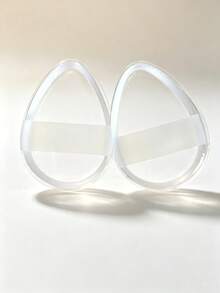 Transparent Silicone Makeup Sponge 3D Jelly Q-Bounce Cushion Puff, Non-Absorbent, Easy Application, Wet Use Makeup Tool - Clear - View 22