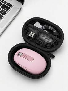 1pc Mouse Storage Bag, Multifunctional Data Cable Organizer, Digital Accessories Storage Pouch, Shockproof Power Bank Plug & Mouse Protective Case, Wireless Mouse Storage Protective Sleeve, Portable Storage Bag - Multicolor - View 7