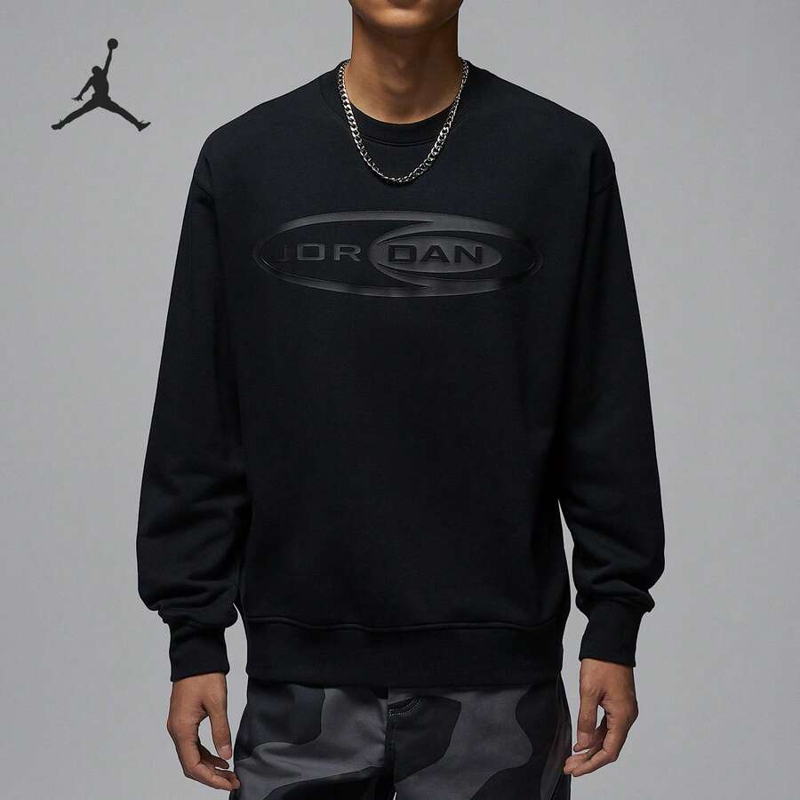 Nike/JORDAN Men's Sports Casual Crew Neck Pullover Sweatshirt HV9284-010 - HV9284-010 - View 1