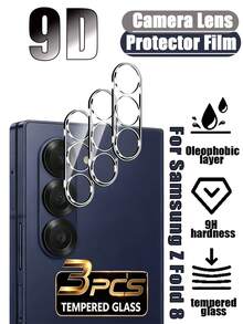 3pcs/Pack - Clear Lens Protector Film For Phone, Fully Transparent Design Without Black Borders, Tempered Glass Effectively Protects Privacy, High Hardness Surface, Resists Sharp Object Contact, Effectively Protects Lens. Scratch-Resistant, Reduces Marks Caused By Daily Scratches, Buffers Impact From Slight Drops, Reduces Damage Risk. - Clear - View 64