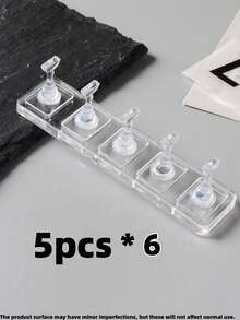 30/25/20/15/10 Transparent Nail Art Display Rack, Acrylic Nail Display Stand For Fingertips, Nail Practice Holder, Display Rack For Press-On Nails And Artificial Nails, Storage Rack For Nail Care Tools - Multicolor - View 13