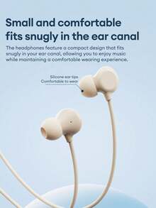 Lenovo YF05 Wired Earphones, In-Ear HIFI Sound Quality, High-Definition Microphone, Compact & Comfortable Fit, Inline Controls For Music & Gaming, 3.5mm & Type-C Connectivity, Compatible With Smartphones, Computers, Tablets - White - View 9
