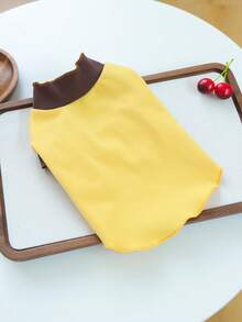 1PC 2026 New Pet Clothes Small Dog Puppy Cat Cute Pet Simple Versatile Fitted Comfortable Breathable Skin-Friendly Rolled Hem Undershirt - Yellow - Yellow - View 11