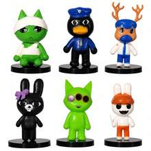 Set 6 Figur Aksi Rumah Sakit Hewan, Mainan Koleksi Karakter Terinspirasi Game Ratthew, Cocok untuk Bermain Peran, Pajangan, dan Keseruan Kreatif, Hadiah Ulang Tahun, Natal, dan Liburan untuk Penggemar Berusia 6 Tahun ke Atas - MultiWarna - View 10