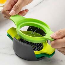 3-In-1 Multifunctional Stainless Steel Egg Slicer, Korean Style Egg Divider And Cutter, Kitchen Gadget - Multicolor - View 5