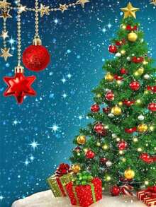 New Pearl Painting/Shiny Christmas Tree/Colorful Gift Box Design/Handmade Diamond Sticker Art/Creative Diamond Painting Set/Includes Pearls And Some Diamonds/Can Be Completed Independently - A - View 11