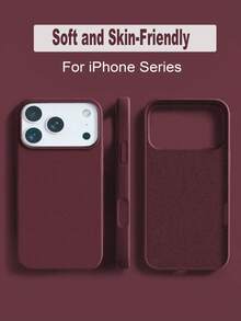 Compatible With IPhone 18 Pro, 18 Pro Max, 17 Pro, 17 Pro Max, 17. This Liquid Silicone Triple-Layer Full-Coverage Soft Rubber Phone Case Provides Shock-Absorbing Protection, With An Inner Lining Of Scratch-Resistant Microfiber Material. Compatible With IPhone 13, 11, 16 Pro Max, 15, 14 Plus, 12 Mini, XS, Max 7, 8 Plus. Fresh Summer Phone Case. - Plum - View 3
