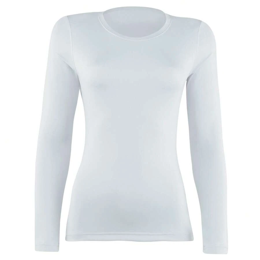 Rhino Womens / Ladies Sports Baselayer Long Sleeve Top - White - View 1