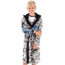 Playstation Childrens/Kids Camo Game Dressing Gown - Grey/Black - View 2