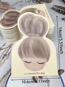 150pcs/Set DIY Jewelry Packaging Cards, Hair Accessory Display Cards For Hair Claws Bands, Blank Display Holders For Small Items (Cards Only, Hair Clips Not Included) - A - View 4