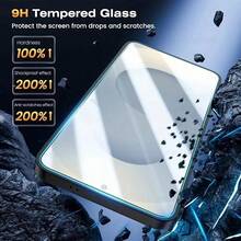 CASECOPS 2片裝超高清鋼化玻璃螢幕保護貼，適用 Galaxy S/FE S26 Ultra/S26 Plus/S26、S25 Ultra/S25 Plus/S25/S25 Edge、S24/S23/S22/S21/FE 系列，支援指紋解鎖，9H 防刮耐摔，全螢幕覆蓋，無塵自動安裝，防指紋疏油塗層，清晰 4K 顯示，無縫支援 Face ID 相容，超薄、相容手機殼 - 2片 - 查看 3