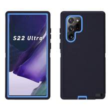 Durable Shockproof Protective Case For Phones - Black/Blue, Heavy-Duty Dual-LayercShock-Absorbing Protective Shell, With Port Dust-Proof And Scratch-Resistant, Compatible With IPhone Series, Unisex, Everyday Use - Black Blue - View 80