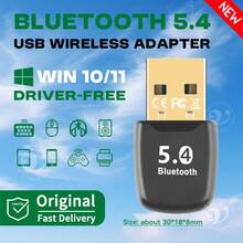 KZ Bluetooth Adapter USB Bluetooth 5.4 For PC Dongle Adaptador Windows 11/10/8.1/8/7 Wireless Mouse Keyboard Music Audio Receiver USB Transmitter - View 17