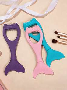 1pc Silicone Eyeshadow Helper Tool, Multi-Functional Dual-Head Eyeliner Helper Tool, Reusable Eye Makeup Template Helper Tool, Suitable For Beginners, Easily Create Professional Effect, Makeup Anytime Anywhere, Makeup Accessories - Multicolor - View 5