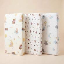 3 pièces Drap de lit et housse de matelas en coton mignon de dessin animé pour bébé, drap de matelas de lit de bébé respirant et doux, protecteur de matelas pour enfants, ensemble de remplacement de literie pour garçon & fille, plusieurs tailles disponibles - 3 pièces - Voir 14