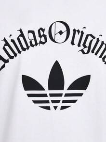 Adidas Originals Women's OG W TEE SS 2 Short Sleeve Knit Collarless T-Shirt TK3060 - Black and White - View 4