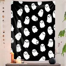 1pc Ghost Pattern Tapestry, Suitable For Living Room, Travel And Office Bedroom, Can Be Used As Decorative Tapestry - Multicolor - View 2