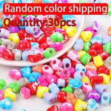 30pcs Mixed Color Acrylic Multi-Shape Large Hole Beads For Jewelry Making - Randomly Mix Colors - View 14