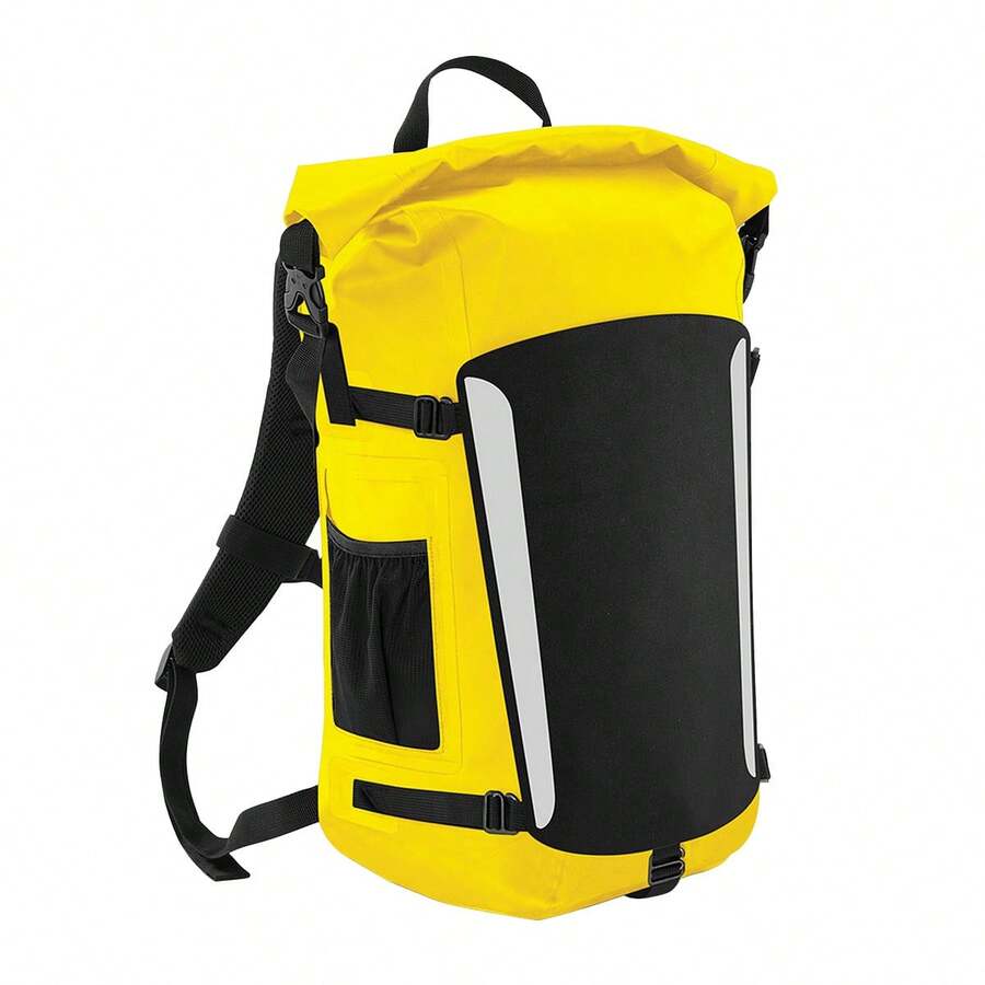 Quadra Submerge 25 Litre Waterproof Backpack/Rucksack (Pack Of 2) - Yellow/Black - View 1