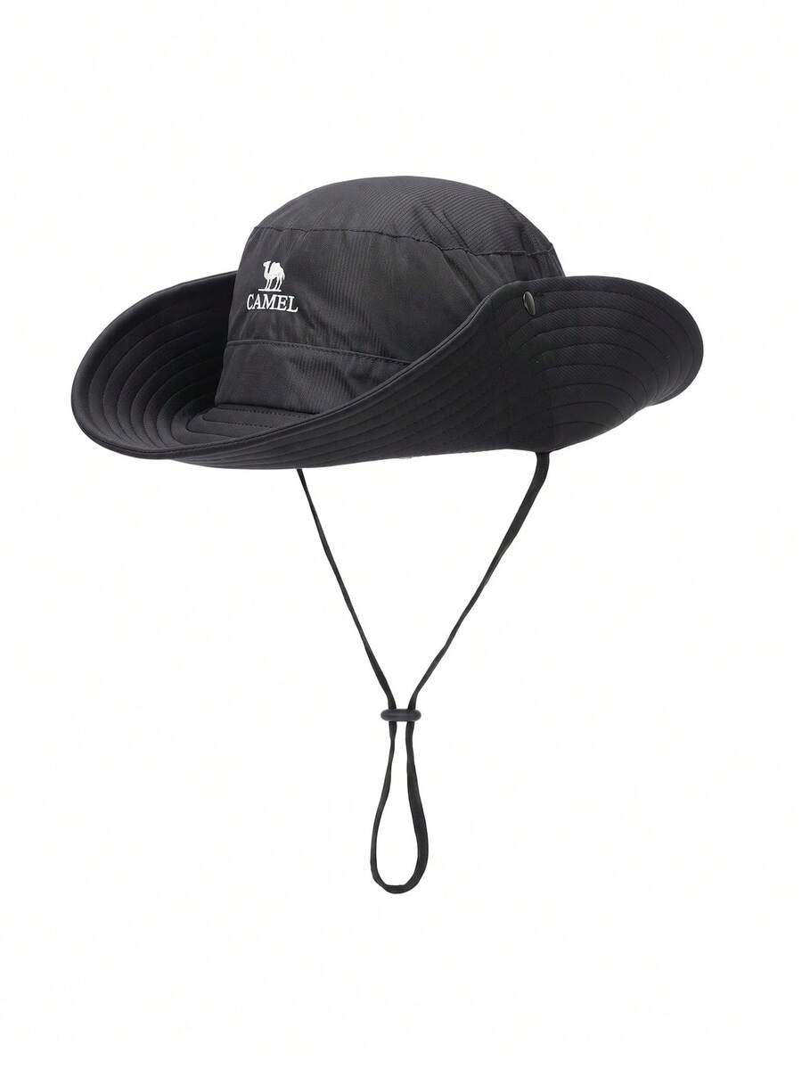 CAMEL CROWN Unisex Outdoor Hiking Sun Protection Bucket Hat, Breathable Fishing Hat, Sun Shade Boonie Hat - Black - View 1