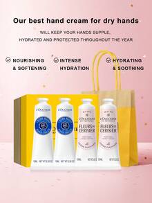 L'Occitane En Provence Mini Hand Cream 4-Piece Set, 10ml*4 (Shea Butter, Cherry Blossom Classic Scent), Moisturizing Hand Cream - Suitable For All Skin Types (Random Shipment Of New And Old Versions) - mini護手霜組(乳木果10ml*2+櫻花10ml*2) - 查看 6