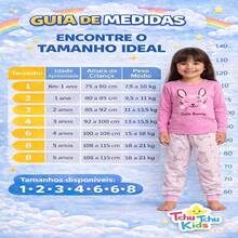 kit 4 Peças de Pijamas MENINA Infantil Inverno que Brilha no Escuro 2 Bluas + 2 Calças Tamanho 1 ao 8 anos - Sortido - Visão 3