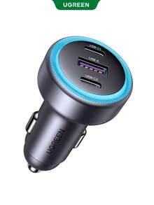 UGREEN Mini Car Charger Simple Practical Multi-Functional - Black - View 1