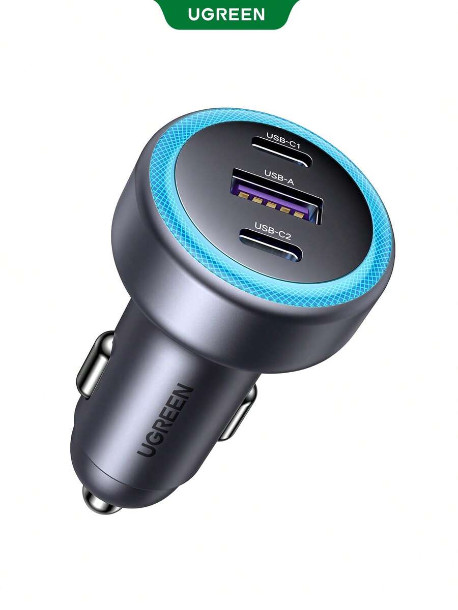 UGREEN Mini Car Charger Simple Practical Multi-Functional - Black - View 1