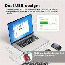 5-In-1 Camera Card Reader, Camera Viewer Plug And Play, OTG USB Camera Multi-Storage Adapter, SD/TF Card Slot/USB3.0/Type-C/Lightning Universal Card Reader, Compatible With IPhone/IPad/ - White - View 7