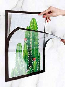 Magnetic Photo Frame Poster Cover Frame, Self-Adhesive Magnetic Wall Art Frame, Replaceable Wall Art Frame, Magnetic Poster Holder, Art Display Stand, Suitable For Refrigerator, Perfect For Photo Display - Multicolor - View 6