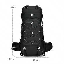 Black Diamond 48L Multi-Functional Mountaineering Backpack Large Capacity Waterproof Travel Backpack For Outdoor Adventures - Black - View 2
