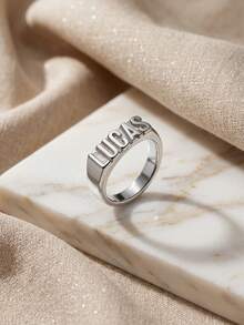 Customized Fashion Word Rings - Multicolor - View 10