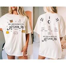 ONEUS H-OUR US 2025 World Tour Cartoon Chibi Two Side Print T-Shirt, Unisex Vintage Retro  Concert Oversized Graphic Fan Merch Tee - 白色 - 查看 6