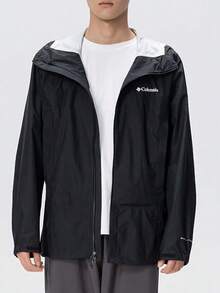 Columbia Jaket Softshell Pria Terbaru untuk Olahraga Outdoor Kasual, Hiking, dan Panjat Tebing - Hitam - View 1