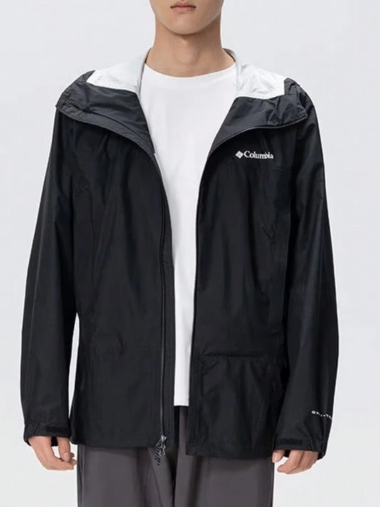 Columbia Jaket Softshell Pria Terbaru untuk Olahraga Outdoor Kasual, Hiking, dan Panjat Tebing - Hitam - View 1