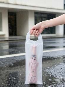 6/5/4//2/1pcsSemi-Transparent White Waterproof Bag, Suitable For Umbrellas, Water Bottles, And Outdoor Gear. It Can Store Items Independently, Is Made Of Durable Material, Is Portable, Foldable, And Reusable-A Must-Have For Outdoor Travel. - Multicolor - View 1