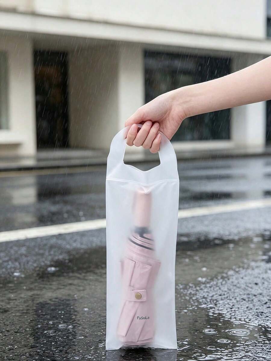 6/5/4//2/1pcsSemi-Transparent White Waterproof Bag, Suitable For Umbrellas, Water Bottles, And Outdoor Gear. It Can Store Items Independently, Is Made Of Durable Material, Is Portable, Foldable, And Reusable-A Must-Have For Outdoor Travel. - Multicolor - View 1