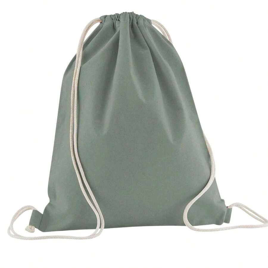 Westford Mill InCo Organic Cotton Drawstring Bag - Dusty Green - View 1
