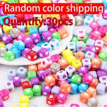 30pcs Mixed Color Acrylic Multi-Shape Large Hole Beads For Jewelry Making - Randomly Mix Colors - View 8