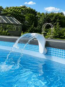 Pool Outlet Fountain Waterfall Jet Nozzle, Universal Threaded Connection For Easy Installation, Wide Opening For Smooth And Steady Water Flow, Sturdy And Durable With Multiple Colors Available, Suitable For Home Backyard Above-Ground Frame - Multicolor - View 3