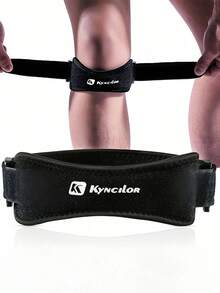 1pc Professional Patellar Compression Strap For Outdoor Running And Fitness, Shock-Absorbing Breathable Knee Support Sleeve For Men And Women - Multicolor - View 4