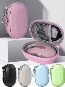 1pc Mouse Storage Bag, Multi-Functional Data Cable Organizer, Digital Accessories Storage Pouch, Shockproof Power Bank Plug And Mouse Protective Case, Wireless Mouse Storage Protective Cover, Portable Storage Bag - Multicolor - View 2