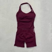 Women Two-Piece Outfits - Espresso Coffee - View 7