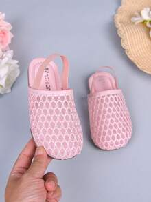Infant Toddler Mesh Closed Toe Sandals, Soft Sole Anti-Slip Walking Shoes For Baby Girls, Summer Autumn New Style - Pink - View 8