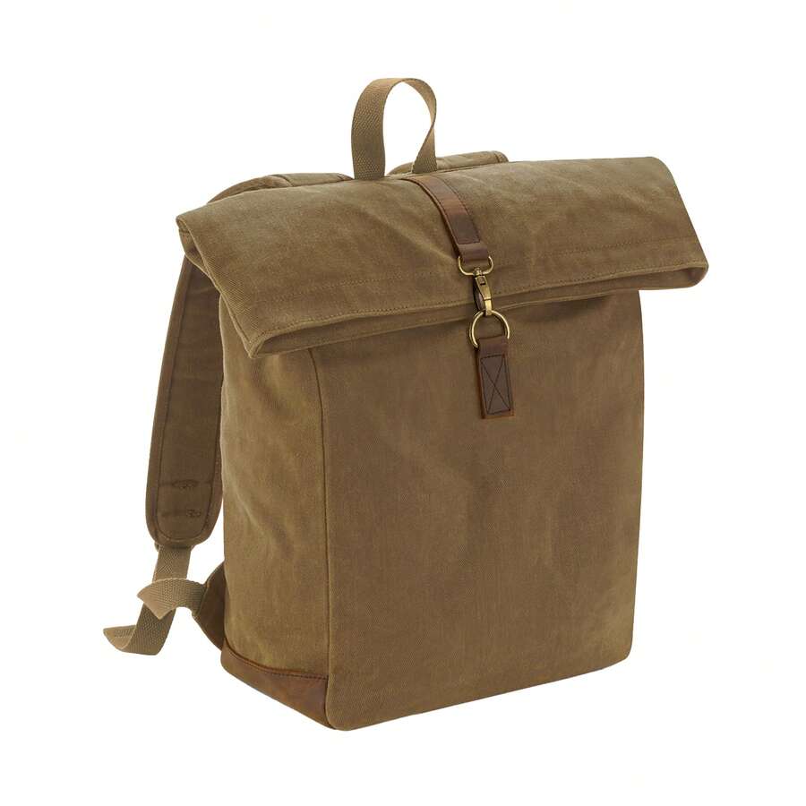 Quadra Heritage Leather Accents Backpack - Desert Sand - View 1