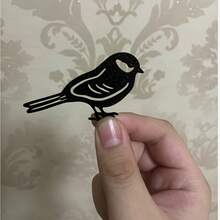 1 buah Pembatas Buku Mini Berbentuk Burung, Klip Halaman Burung Pipit Berongga, Klip Pembatas Buku Hewan Sederhana, Aksesori Membaca yang Lucu, Pembatas Buku Unik untuk Pecinta Sastra, Penahan Halaman Dekoratif, Hadiah Alat Tulis untuk Pembaca - Satu ukuran cocok untuk semua. - View 5