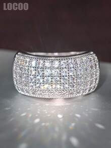 1pc Elegant Cubic Zirconia Ring For Women, Wedding Engagement Party Jewelry, Valentine's Day Gift - 1# - View 14